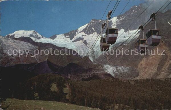 Seilbahn Langefluh Saas-Fee Alphubel Täschhorn