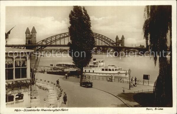 Motorschiffe Beethoven Bonn Brücke