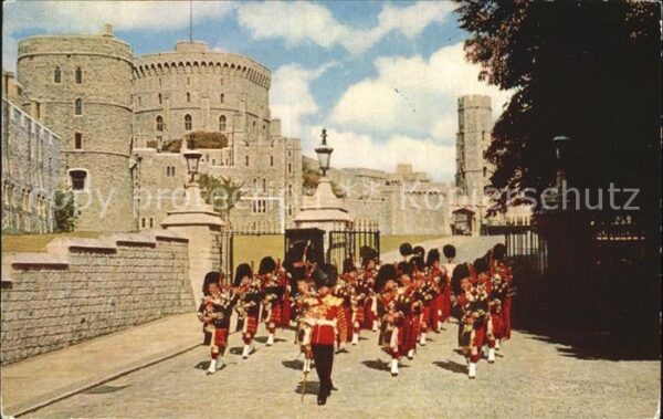 Leibgarde Wache Band Scots Guards Windsor Castle