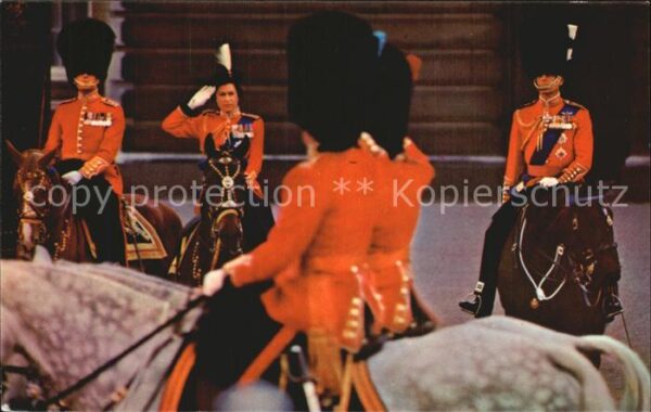 Elisabeth II Taking the Salute Leibgarde