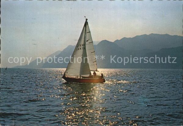 Segelboote Lago di Garda Tramonto