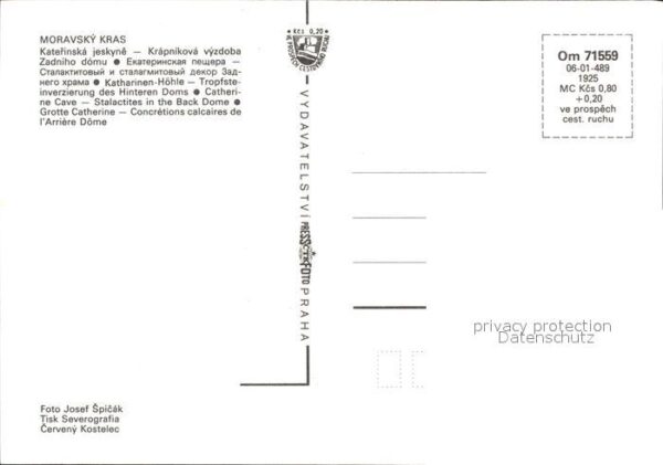 Hoehlen Caves Grottes Moravsky Kras Katerinska jeskyne – Bild 2