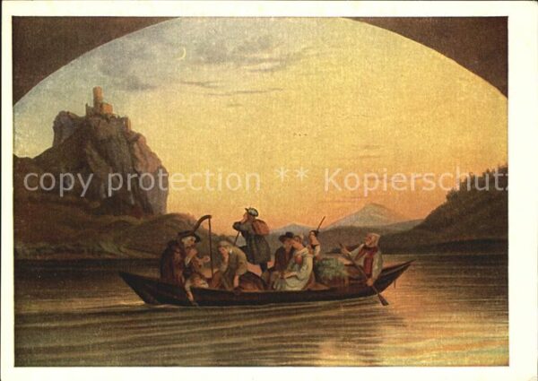 Richter Ludwig Überfahrt über die Elbe am Schreckenste