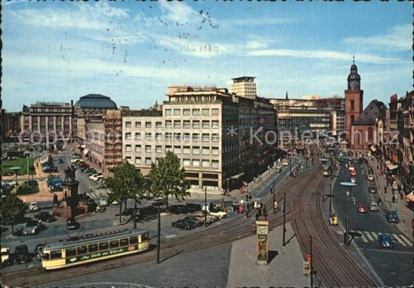 Strassenbahn Frankfurt am Main Rossmarkt Hauptwache