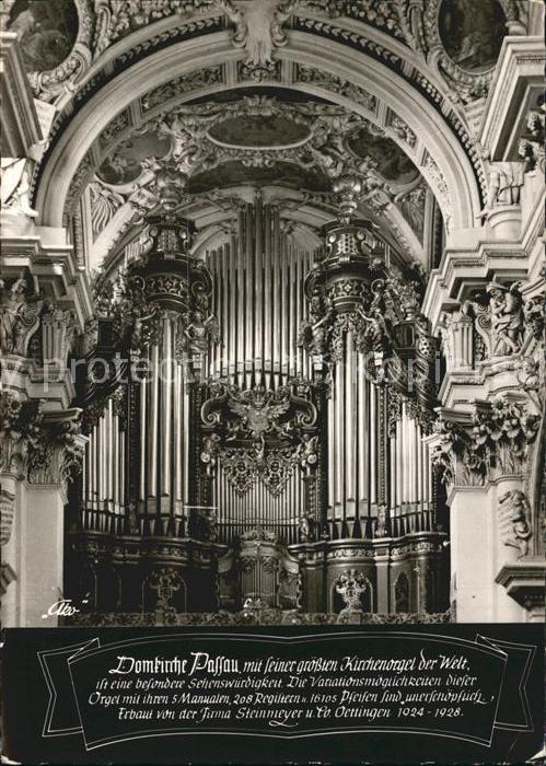 Kirchenorgel Domkirche Passau