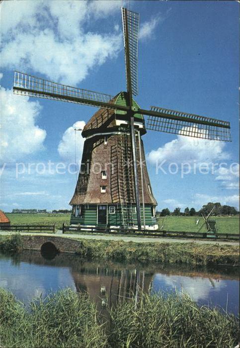 Windmuehle Achtkante Watermolen Hoogwoud