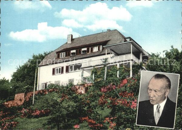 Politiker Konrad Adenauer Rhöndorfer Rosenhügel
