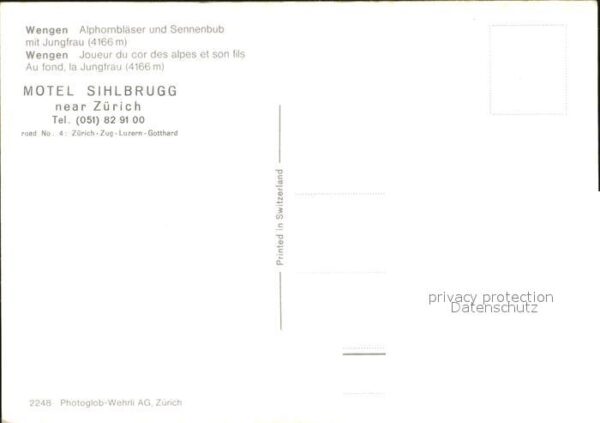 Alphorn Alphornbläser Wengen Sennenbub Jungfrau – Bild 2