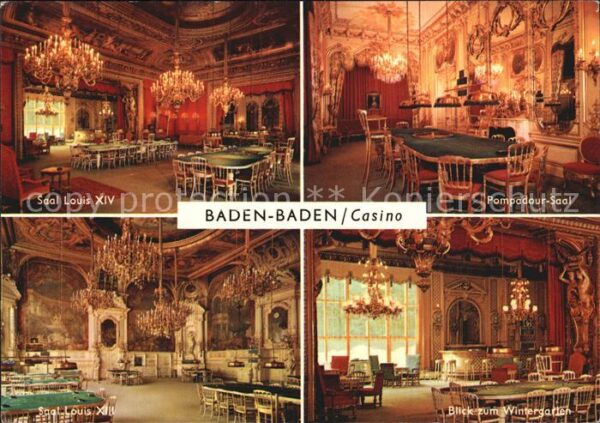 Casino Spielbank Baden-Baden Saal Louis XIV Pompadour-Sa