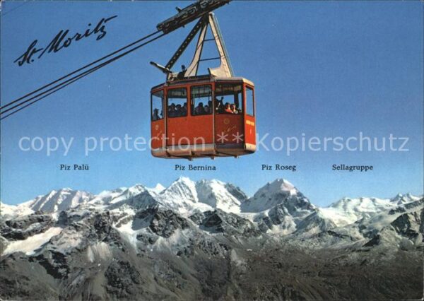 Seilbahn Corviglia-Piz Nair St. Moritz Berninagr