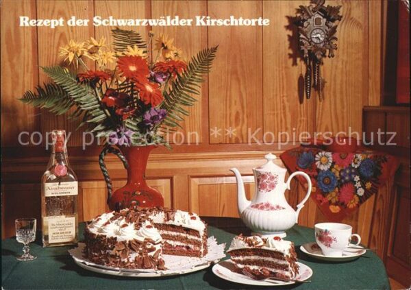 Lebensmittel Rezept Schwarzwälder Kirschtorte
