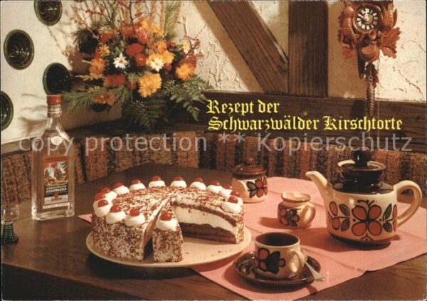 Lebensmittel Rezept Schwarzwälder Kirschtorte