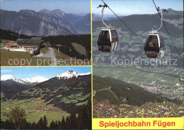 Seilbahn Spieljoch Fügen Zillertal