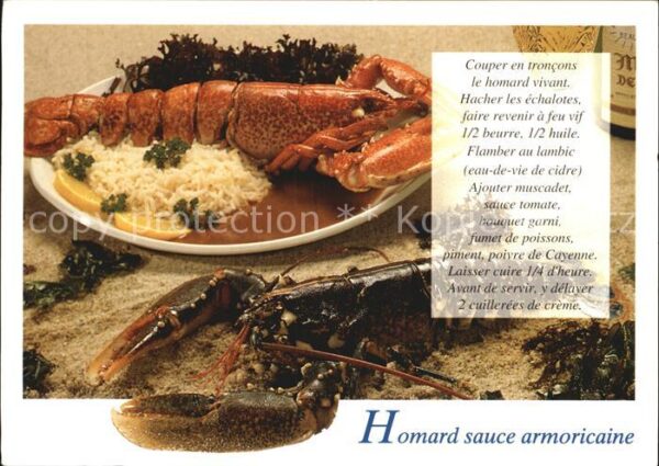 Lebensmittel Recette Homard sauce armoricaine