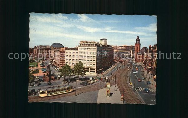 Strassenbahn Frankfurt am Main Rossmarkt Hauptwache