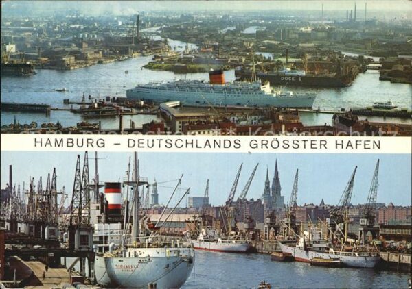 Dampfer Oceanliner Hamburg Hafen
