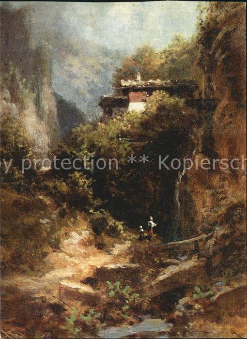 Spitzweg Carl Der Wasserfall Verlag-Wiechmann-Nr. 266