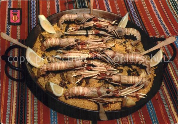 Lebensmittel Paella Valenciana Valencia