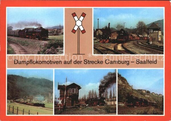 Lokomotive Dampflokomotiven Strecke Camburg-Saalfe