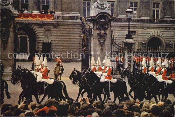 Leibgarde Wache Life Guards Queen Elizabeth II. Bucking