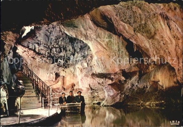 Hoehlen Caves Grottes Grotte de Remouchamps Embarquement