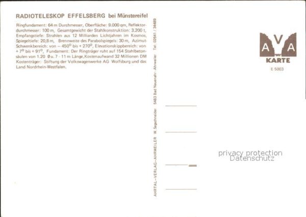 Astronomie Radioteleskop Effelsberg Münstereifel – Bild 2