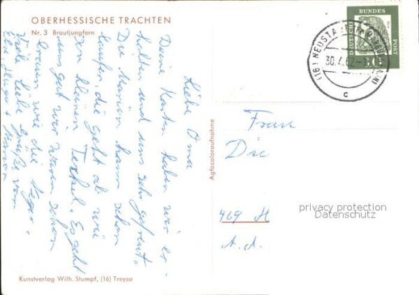 Trachten Hessen Oberhessen Brautjungfern – Bild 2