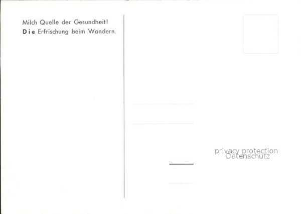 Wandern Milch Werbung Künstlerkarte M. Sweekhor – Bild 2
