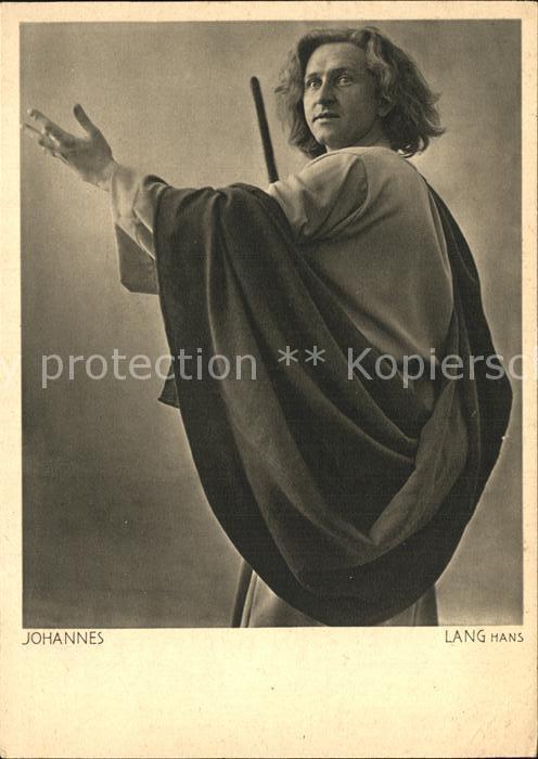 Passionsspiele Oberammergau Johannes Hans Lang