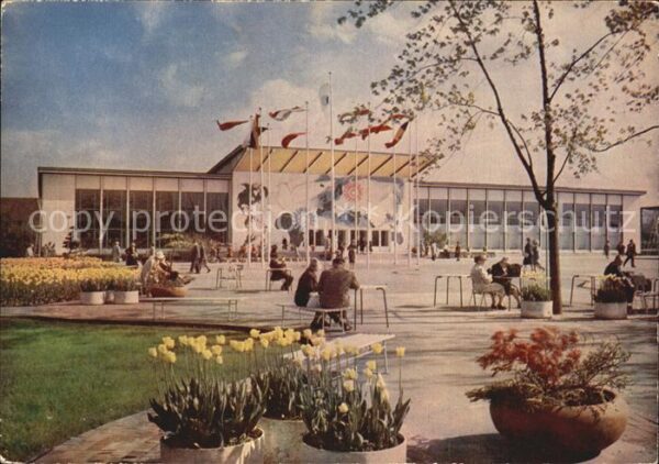 Gartenbauaustellung Erfurt Halle I Völkerfreundschaft Festp