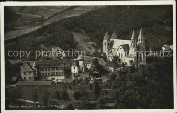 Nassau Lahn Kloster Arnstein Fliegeraufnahme