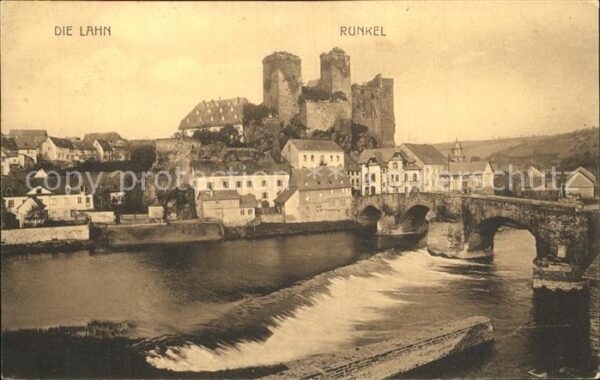 Runkel Lahn Wehr Brücke Burgruine