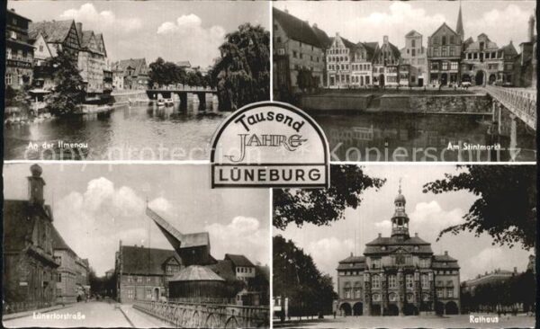 Lueneburg Ilmenau Stintmarkt Lünertorstrasse Kran