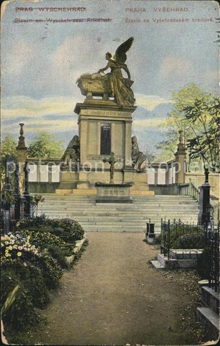Praha Prahy Prague Vysehrad Burgwall Denkmal