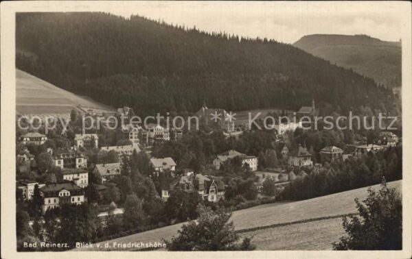 Bad Reinerz Niederschlesien Blick von der Friedrichshöhe