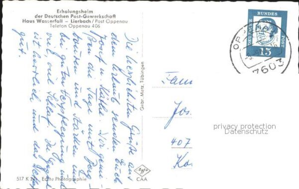 Lierbach Erholungsheim der Deutschen Postgewerks – Bild 2