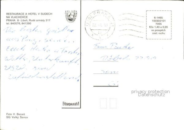Liben Prag Restaurace Hotel V Sudech – Bild 2