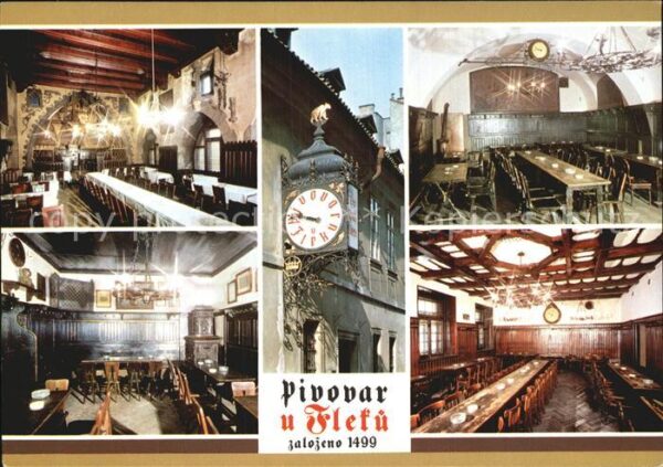 Praha Prahy Prague Pivovar U Flekü Restaurant