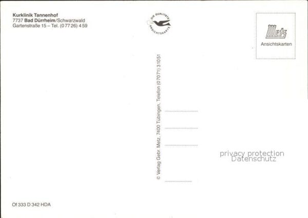 Bad Duerrheim Kurklinik Tannehof Schwarzwald – Bild 2