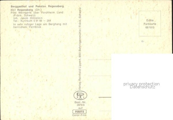 Regensberg Kunreuth Berggasthof Pension Regensberg – Bild 2
