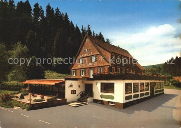 Seewald Gasthof Kropfmühle Schwarzwald