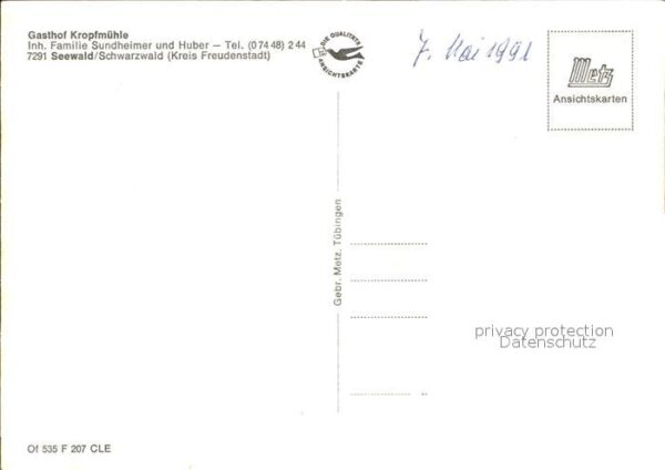 Seewald Gasthof Kropfmühle Schwarzwald – Bild 2