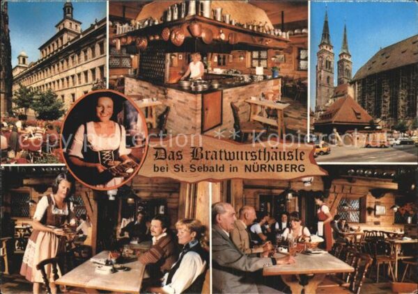 Nuernberg Bratwursthäusle bei St Sebald Gaststube