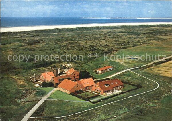 Langeoog Nordseebad Cafe Restaurant Meierei Fliegeraufnahme