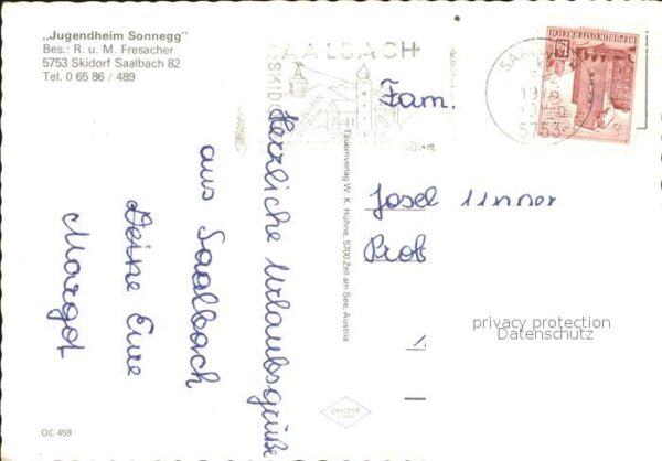 Saalbach-Hinterglemm Jugendheim Sonnegg Skidorf Sessellift K – Bild 2
