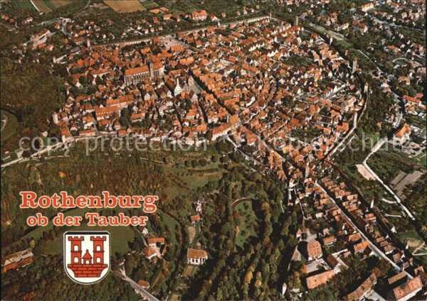 Rothenburg Tauber Altstadt Fliegeraufnahme