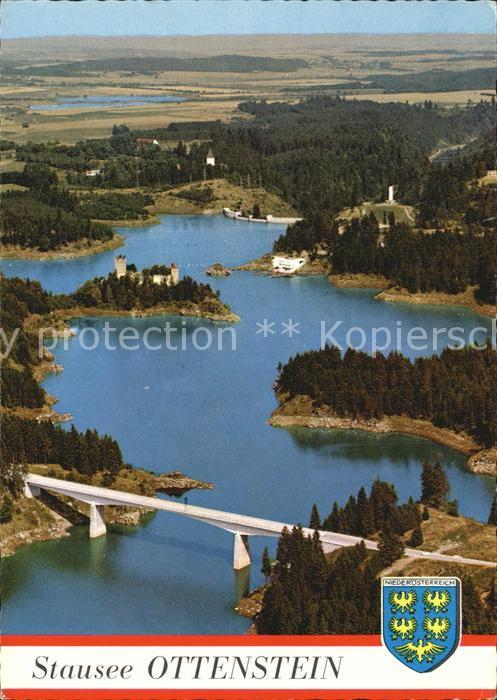 Ottenstein Rastenfeld Kamptalstausee mit Ruine Lichtenfels un