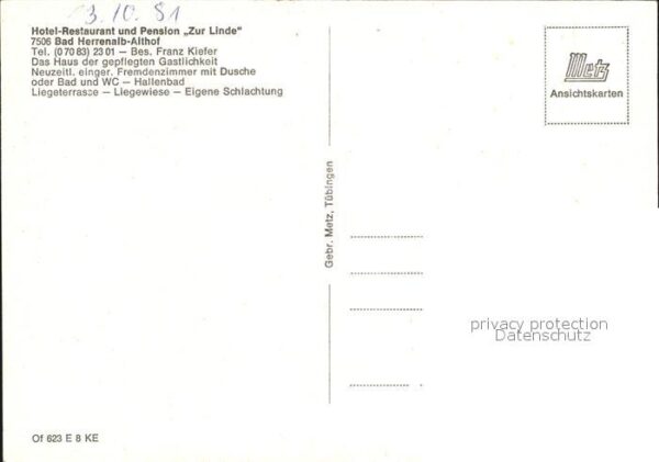 Althof Hotel Restaurant Pension zur Linde Hall – Bild 2