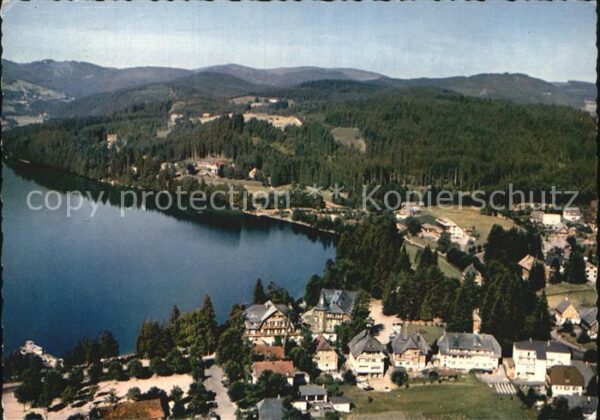 Titisee Panorama Schwarzwald Fliegeraufnahme