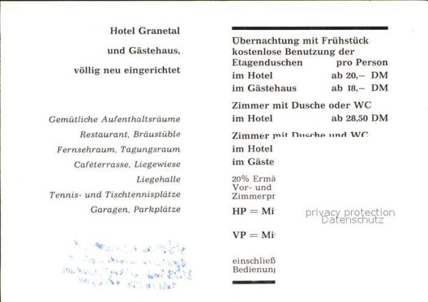 Hahnenklee-Bockswiese Harz Hotel Granetal Garten Restaurant Cafe – Bild 2